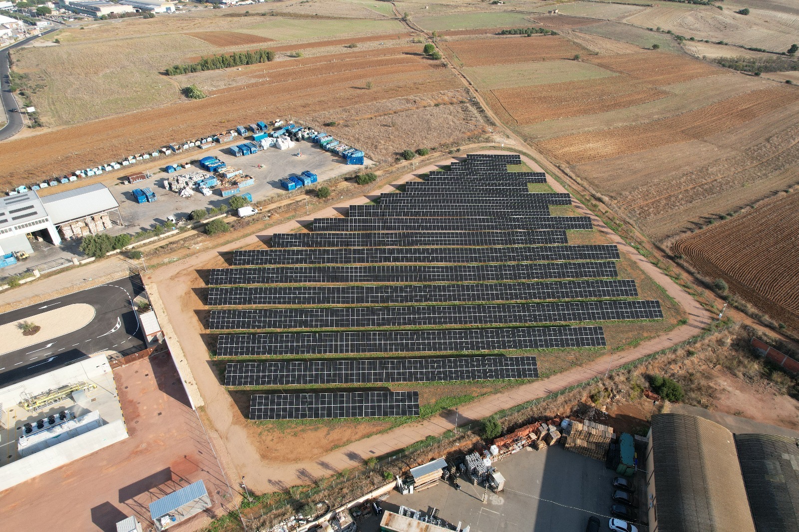 Photovoltaic plant realized by Altenia for Hyround project